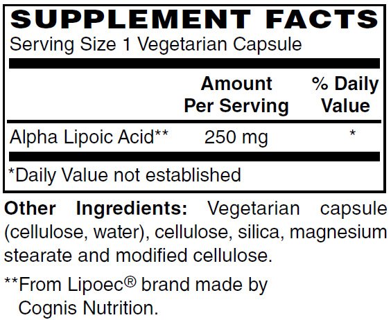Alpha Lipoic Acid ( ALA)