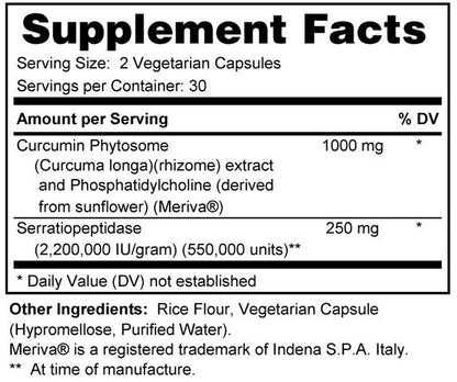 Curcumin with Serratiopeptidase